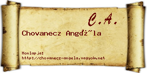 Chovanecz Angéla névjegykártya